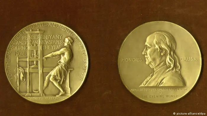 Medaille Pulitzer-Preis