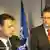Hrvatski ministar vanjskih poslova Gordan Jandroković (lijevo) i njegov slovenski kolega Samuel Žbogar prilikom jednog susreta u Beuxellesu