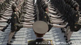 Nordkorea Militärparade in Pjöngjang
