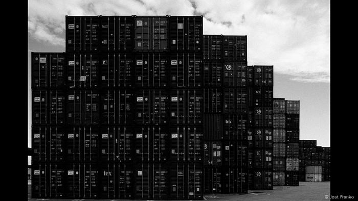 Containers B&W photo by Jost Franko (Jost Franko )