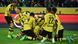 Fußball Bundesliga Borussia Mönchengladbach v Borussia Dortmund Torjubel zum 2:3 Fußball Bundesliga Borussia Mönchengladbach v Borussia Dortmund Torjubel zum 2:3