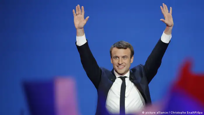 Präsidentschaftswahl in Frankreich Emmanuel Macron (picture alliance / Christophe Ena/AP/dpa)