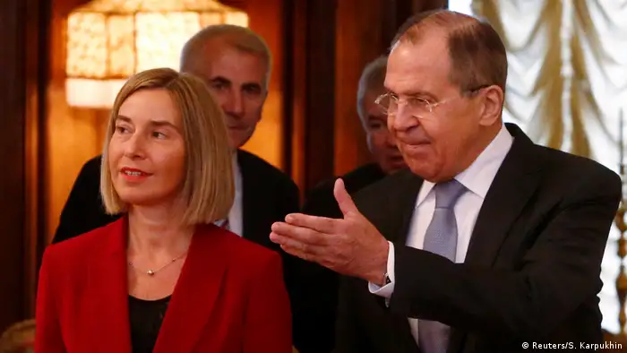 Russland EU Mogherini bei Lawrow (Reuters/S. Karpukhin)