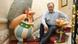 Albert Uderzo with Obelix and Asterix Albert Uderzo with Obelix and Asterix
