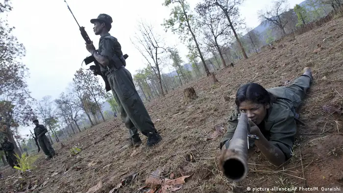 Armed Maoist rebels in India 