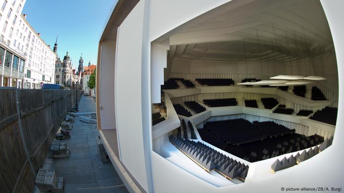 Acoustic model of the concert hall at the Palace of Culture in Dresden Acoustic model of the concert hall at the Palace of Culture in Dresden