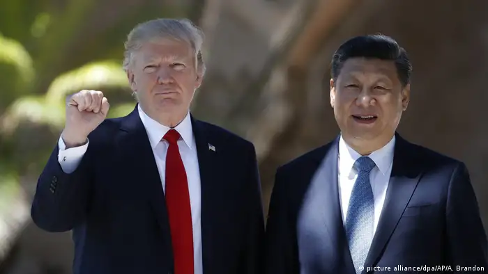 Die ersten 100 Tage der Präsidentschaft von Donald Trump Donald Trump und Xi Jinping