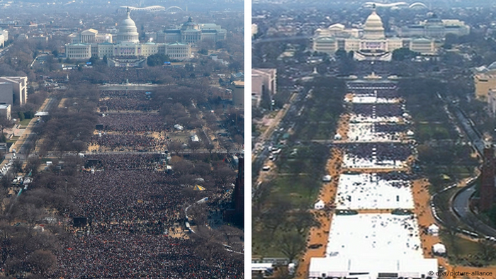 Bildkombo Amtseinführung Obama Trump (dpa/picture-alliance)