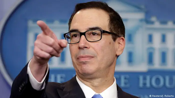 USA Finanzminister Steven Mnuchin in Washington (Reuters/J. Roberts)