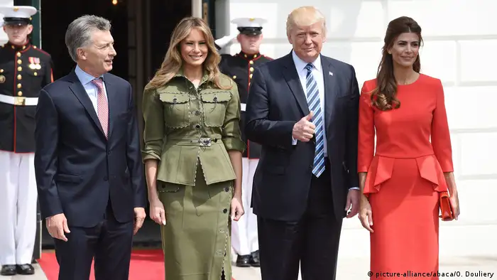 USA Mauricio Macri & Donald Trump in Washington (picture-alliance/abaca/O. Douliery)