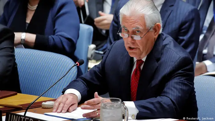 UN Sicherheitsrat - US-Außenminister Rex Tillerson zu Nordkorea