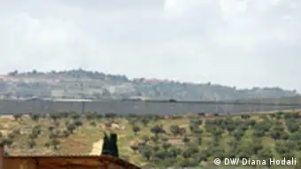 Israelische Mauer führt durch Bethlehem im Westjordanland