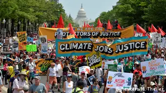 Demonstrators gather for People's Climate March in Washington