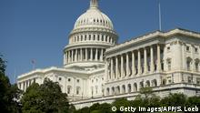 The US Capitol is seen in Washington, DC, April 28, 2017.
The US Congress easily passed a one-week stopgap spending bill Friday, assuring there is no embarrassing government shutdown on the 100th day of Donald Trump's presidency. After weeks of tense negotiations over federal spending, the measure sailed through the House and Senate just hours before a midnight deadline. The bill extends current funding levels until May 5, giving lawmakers in the Republican-controlled Congress one week of breathing room to hash out a measure that funds government operations through September, when the fiscal year ends.
/ AFP PHOTO / SAUL LOEB (Photo credit should read SAUL LOEB/AFP/Getty Images)
