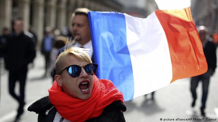 Paris Maifeiertag Demonstration der extremen Rechten
