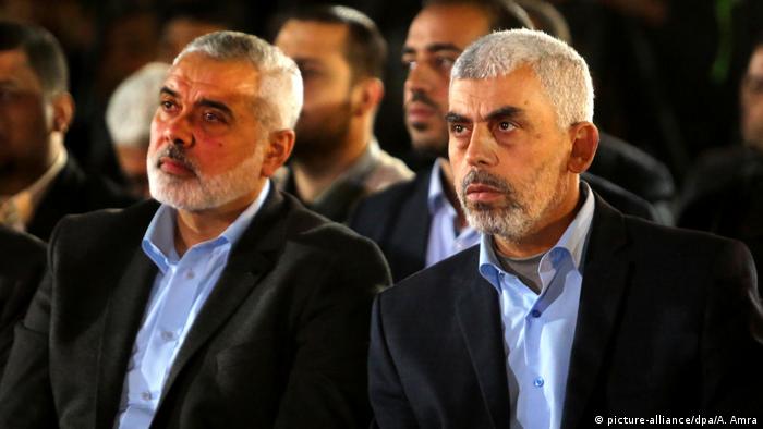Gaza-Stadt Jihia al-Sinwar und Ismail Haniyya Hamas Führung