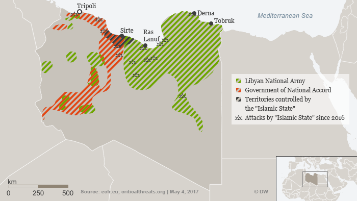 Infografik Libyen Kontrolle Gebiete NEU! ENG