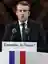 Frankreich Präsident Emmanuel Macron spricht vor dem Louvre in Paris