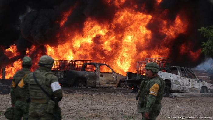 Mexiko Feuer in Puebla (Getty Images/AFP/J. Castanares)