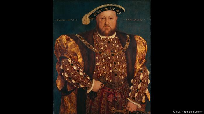 Henrique VIII da Inglaterra, representado pelo pintor alemão Hans Holbein, o Jovem.