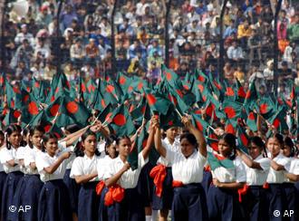Bangladeshi, schoolgirls, wave, national, flag, victory, day, Dhaka, Bangladesh, anniversary, independence, bloody, civil, war, Pakistan, বাংলাদেশ, স্বাধীনতা, সংগ্রাম, নারী, ভূমিকা,