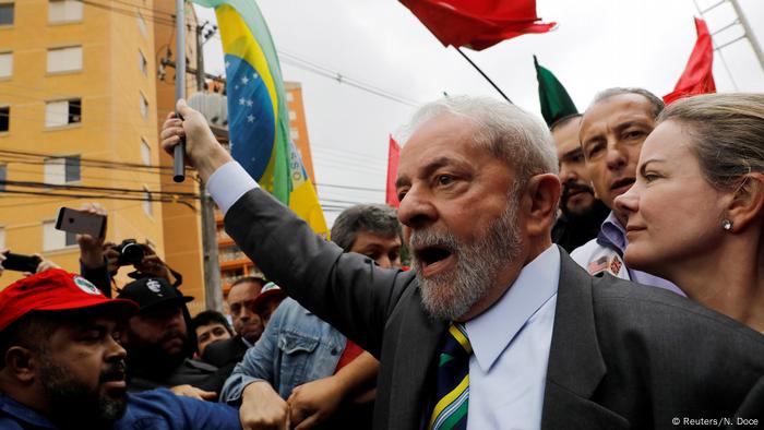 Brasilien ehemaliger Präsident Lula da Silva in Curitiba (Reuters/N. Doce)