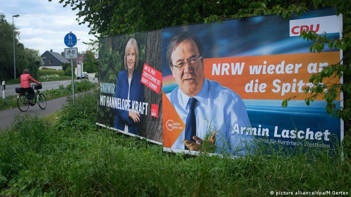 Wahlplakate in NRW CDU SPD