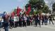 Albanien Protest der Demokratischen Partei Albanien Protest der Demokratischen Partei