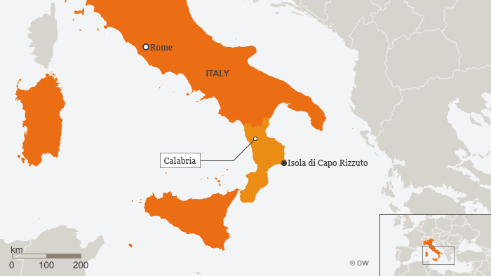 Karte Isola di Capo Rizzuto Italien ENG