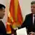 Macedonien Gjorge Ivanov erteilt das Mandat zur Regierungsbildung an Zoran Zaev in Skopje