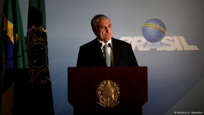 Brasilien - Korruptionsskandal - Michel Temer (Reuters/U. Marcelino)