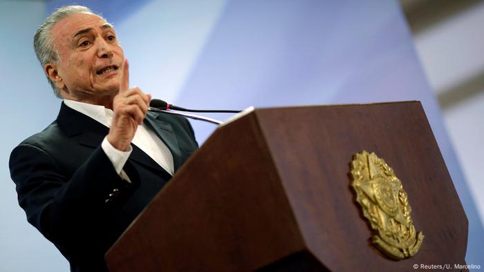 Brasilien - Korruptionsskandal - Präsident Michel Temer (Reuters/U. Marcelino)