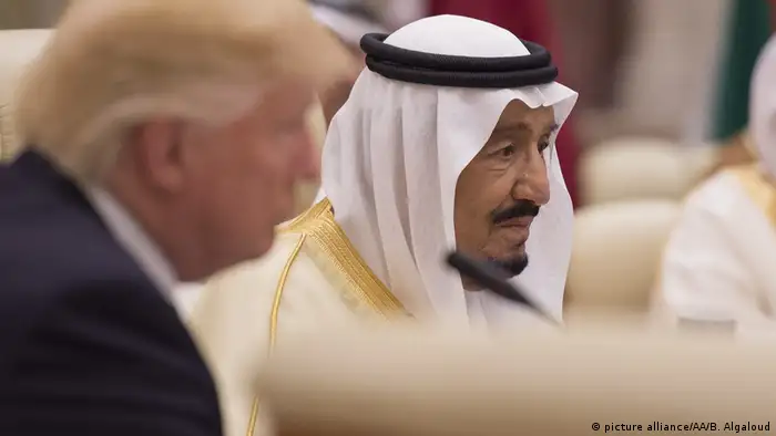 Saudi Arabien Trump und König Salman bin Abdulaziz Al Saud