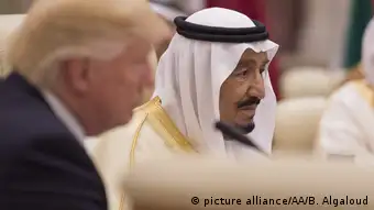 Saudi Arabien Trump und König Salman bin Abdulaziz Al Saud