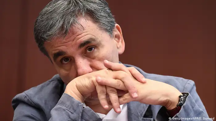 Belgien Griechischer Finanzminister Euclid Tsakalotos in Brüssel (Getty Images/AFP/E. Dunand)