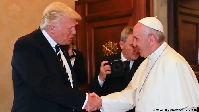 Vatikan Donald Trump trifft Papst Franziskus (Getty Images/AFP/A. Tarantino)