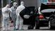 Forensic inspection of Papademos' car in Athens in May Forensic inspection of Papademos' car in Athens in May