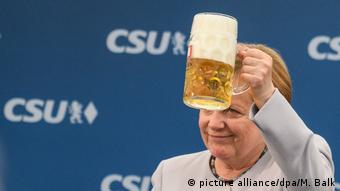 Канцлер на предвыборном митинге в Мюнхене