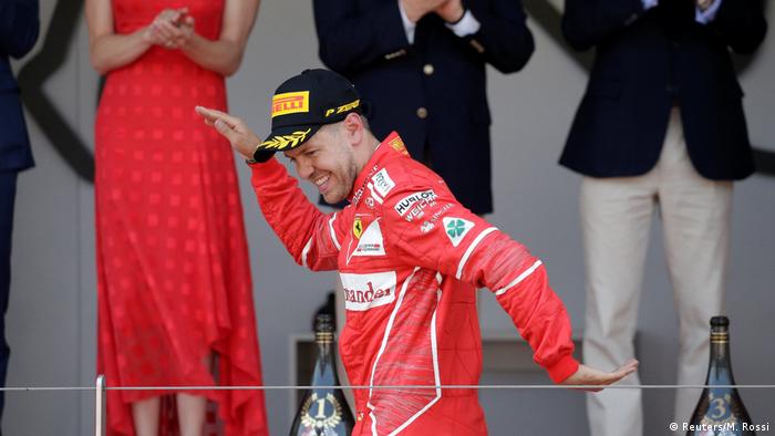 Formel 1 Monaco Podium Vettel (Reuters/M. Rossi)