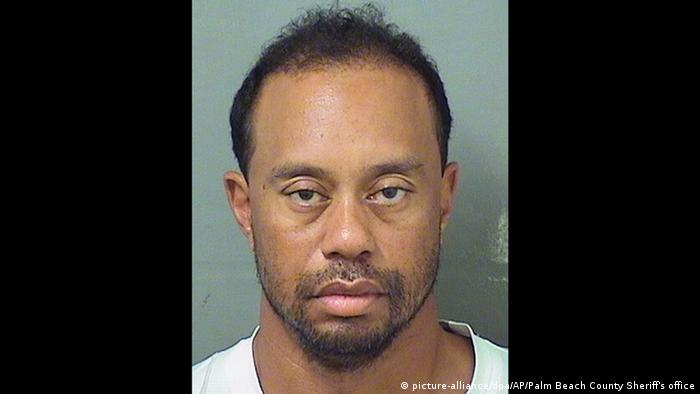 Tiger Woods was arrested near his home in Florida (picture alliance sheriff's office / dpa / AP / Palm Beach County).