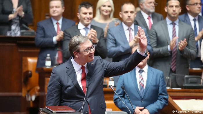Serbien Parlament in Belgrad - Amtsantritt Präsident Aleksandar Vucic