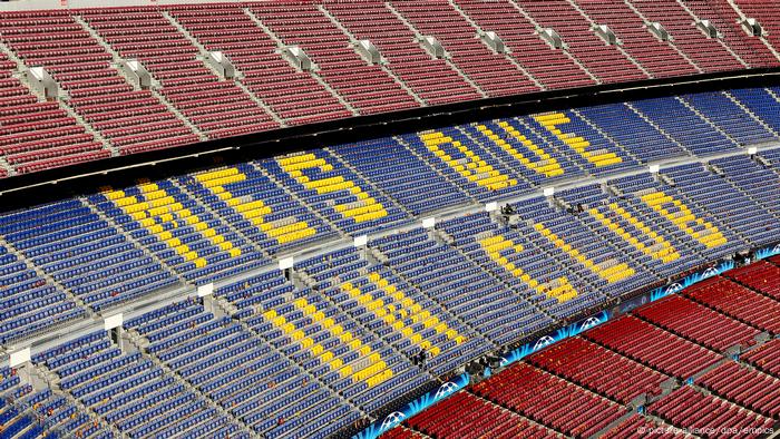 Spain football stadium Camp Nou in Barcelona