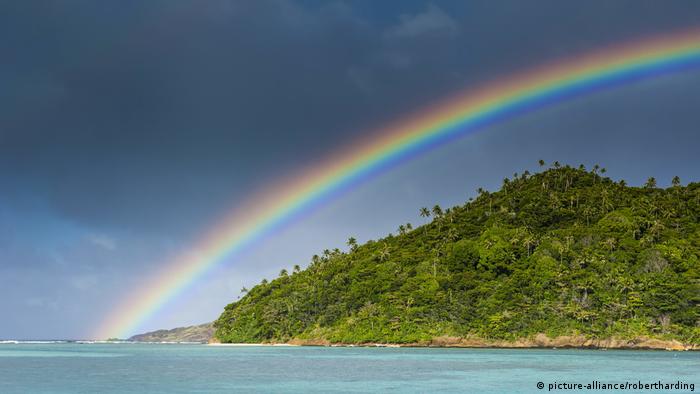 Südpazifik Regenbogen über Ofu Island