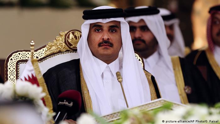Katar Emir Scheich Tamim bin Hamad Al-Thani (picture-alliance/AP Photo/O. Faisal)