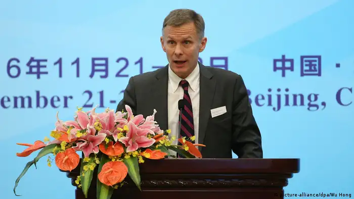 China Peking - David H. Rank bei Eröffnungszeremonie