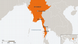 Karte Myanmar Dawei Myeik Rangun DEU Karte Myanmar Dawei Myeik Rangun DEU