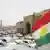 A Kurdistan flag waving in Erbil