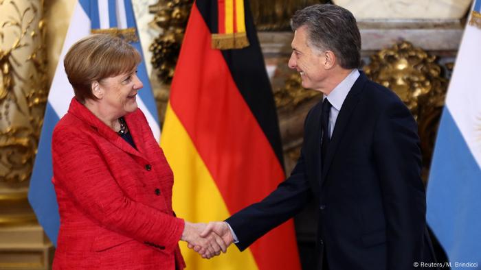 Argentinien Bundeskanzlerin Angela Merkel & Präsident Mauricio Macri (Reuters/M. Brindicci)