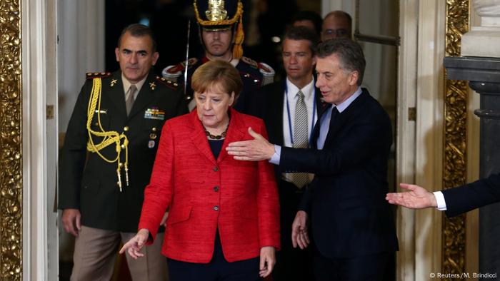 Argentinien Bundeskanzlerin Angela Merkel & Präsident Mauricio Macri (Reuters/M. Brindicci)