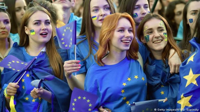 Ukraine EU Visafreiheit (Getty Images/AFP/S. Supinsky)